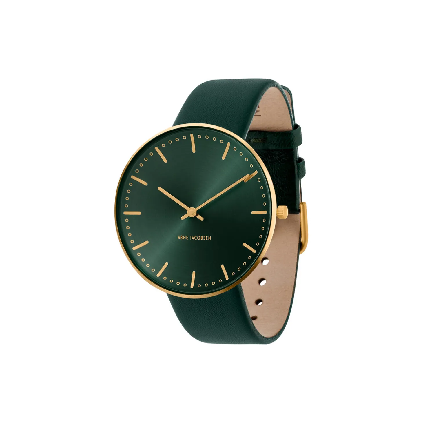 City Hall armbåndsur, green/gold/green