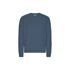Classic Organic Crew, petrol blue