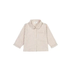 Classic Pyjamas, beige gingham
