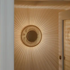 Clava Up Wood Wall/Ceiling Light, oak
