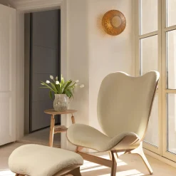 Clava Up Wood Wall/Ceiling Light, oak