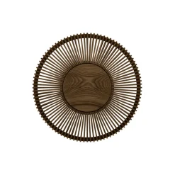 Clava Up Wood Wall/Ceiling Light, dark oak