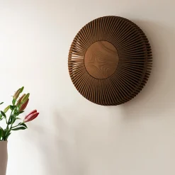 Clava Up Wood Wall/Ceiling Light, dark oak