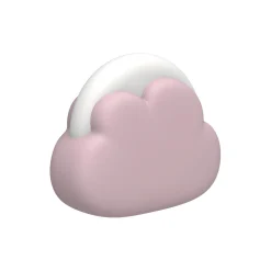 Cloudy natlampe, dusty rose