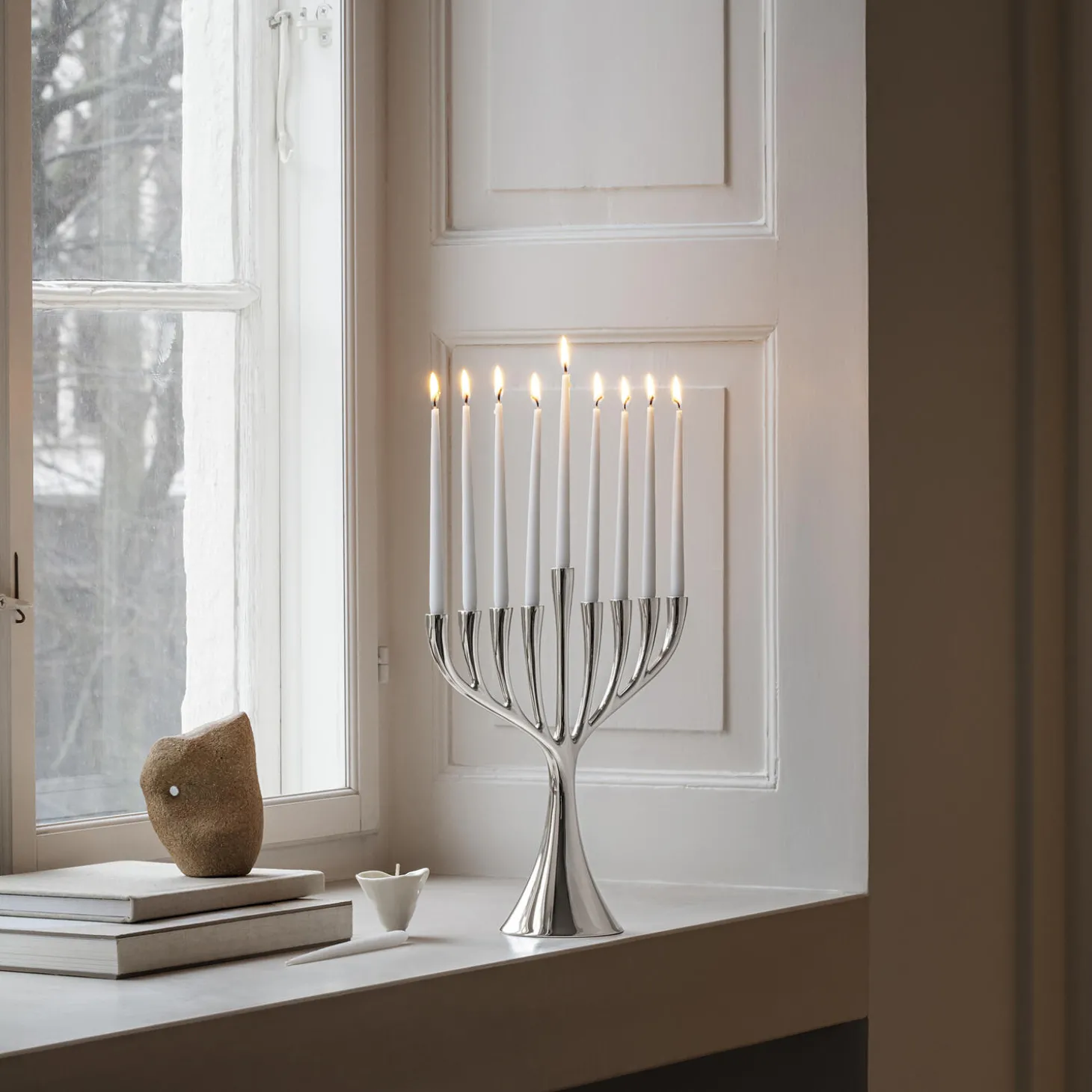 Cobra Menorah lysestage