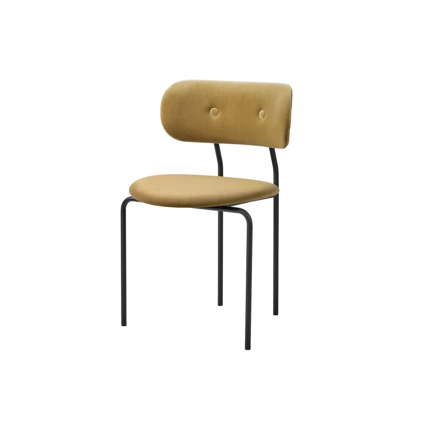 Coco Dining Chair, Velvet 294/black matt