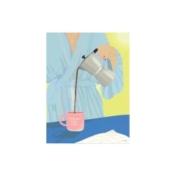 COFFEE FIRST, PEOPLE LATER plakat