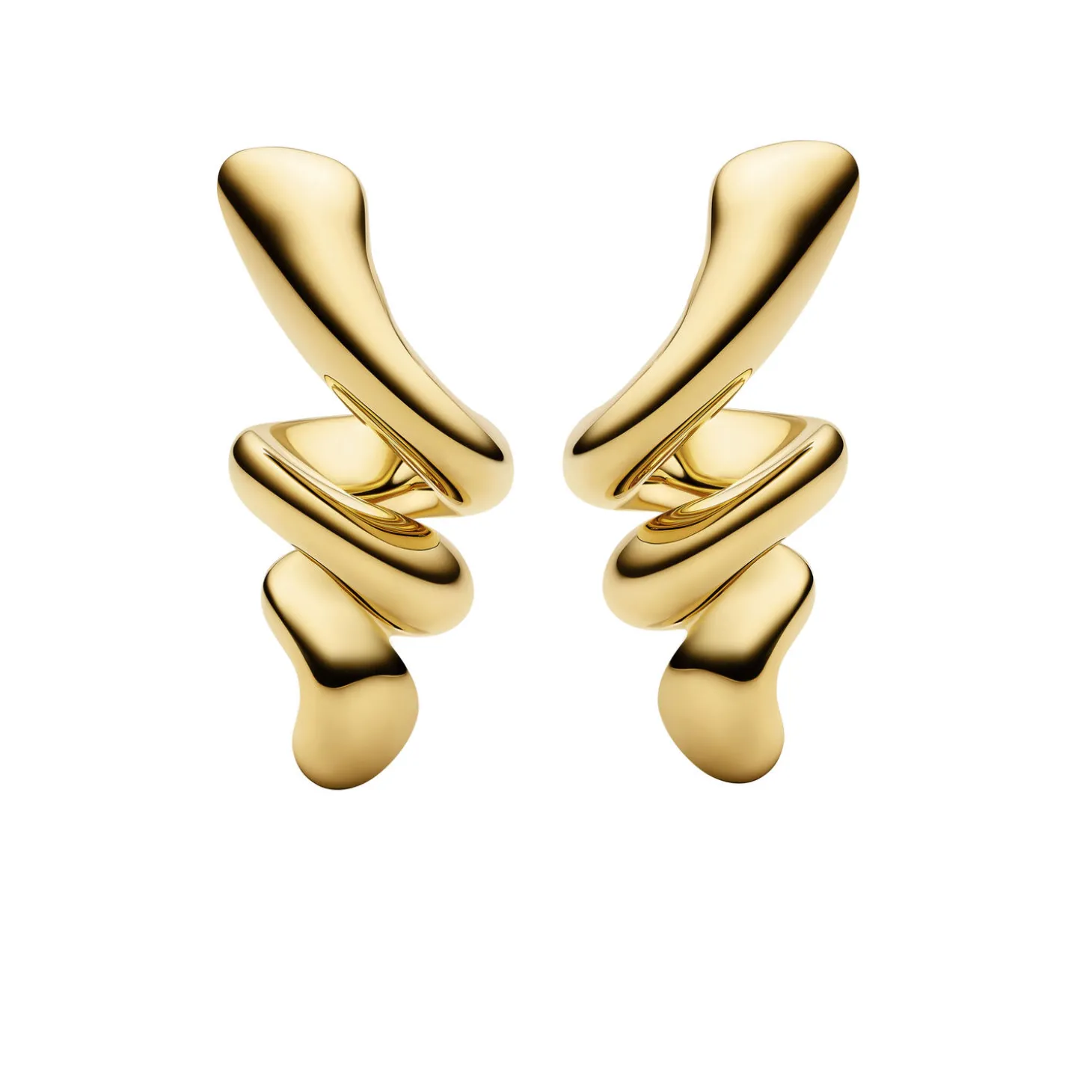 Coil Earrings Small, guld