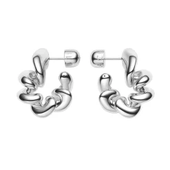 Coil Hoops Medium, sølv