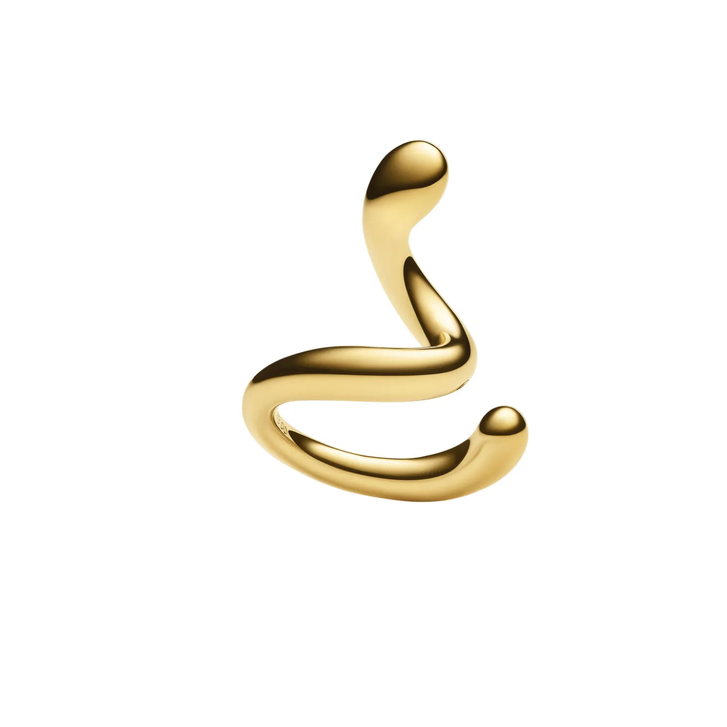 Coil Whirl Ear Cuff Right, guld