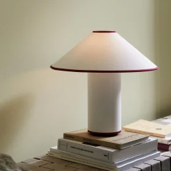 Colette ATD6 Table Lamp, white/merlot