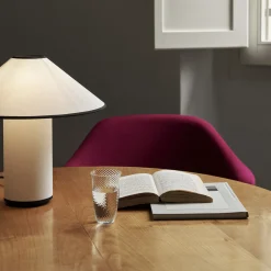 Colette ATD6 Table Lamp, white/merlot