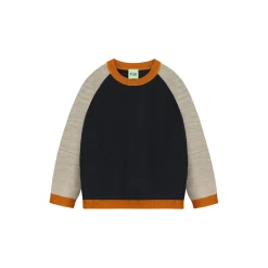 Colour Block Blouse, dark navy