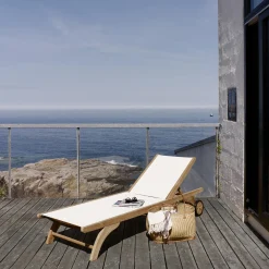 Columbus Sunbed, white