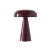 Como SC53 transportabel bordlampe, red brown