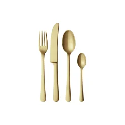 Copenhagen bestiksæt 4 dele, matte gold