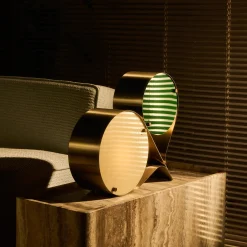 Coppia Table Lamp, ivory/clover