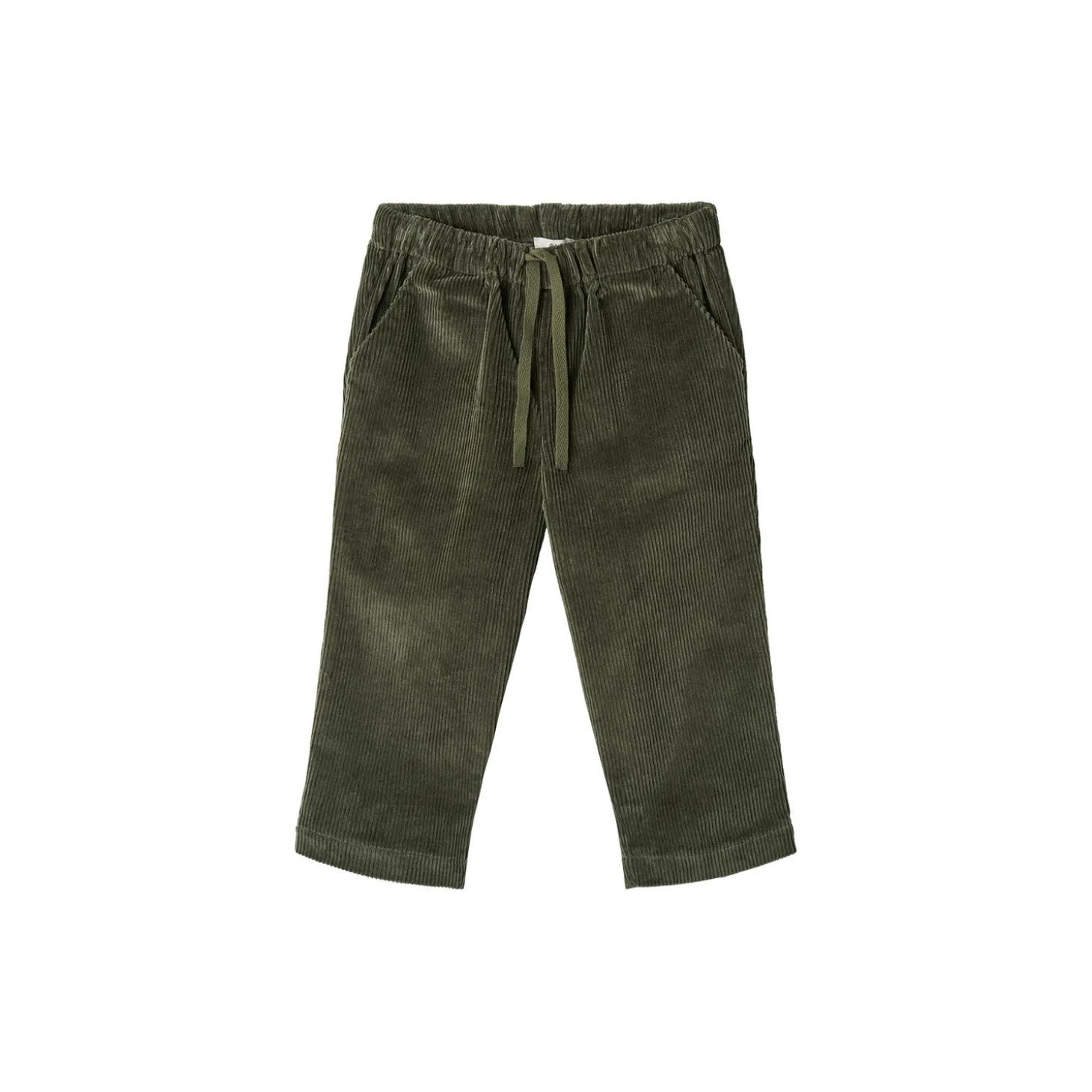 Corduroy Pant w. Adj. Waist, dark green