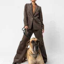 Corduroy suit blazer, dove grey