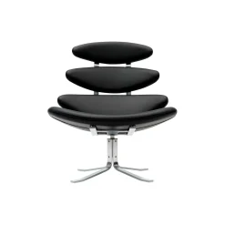 Corona loungestol, sort