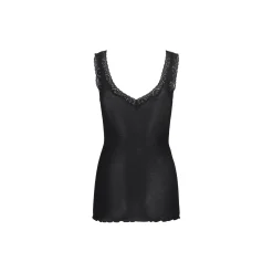 Cotton Lacey Top, black