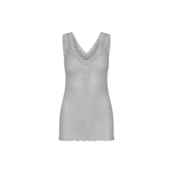 Cotton Lacey Top, grey