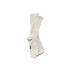 Cotton Rib Socks, milk