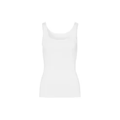 Cotton Seamless Tank Top, white