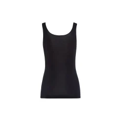 Cotton Seamless Tank Top, black