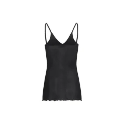 Cotton Spaghetti Top, black