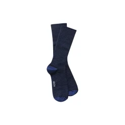Cotton Stripe Socks, mix midnight blue