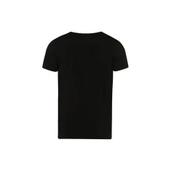 Cotton Superior SS Shirt V-Neck, black