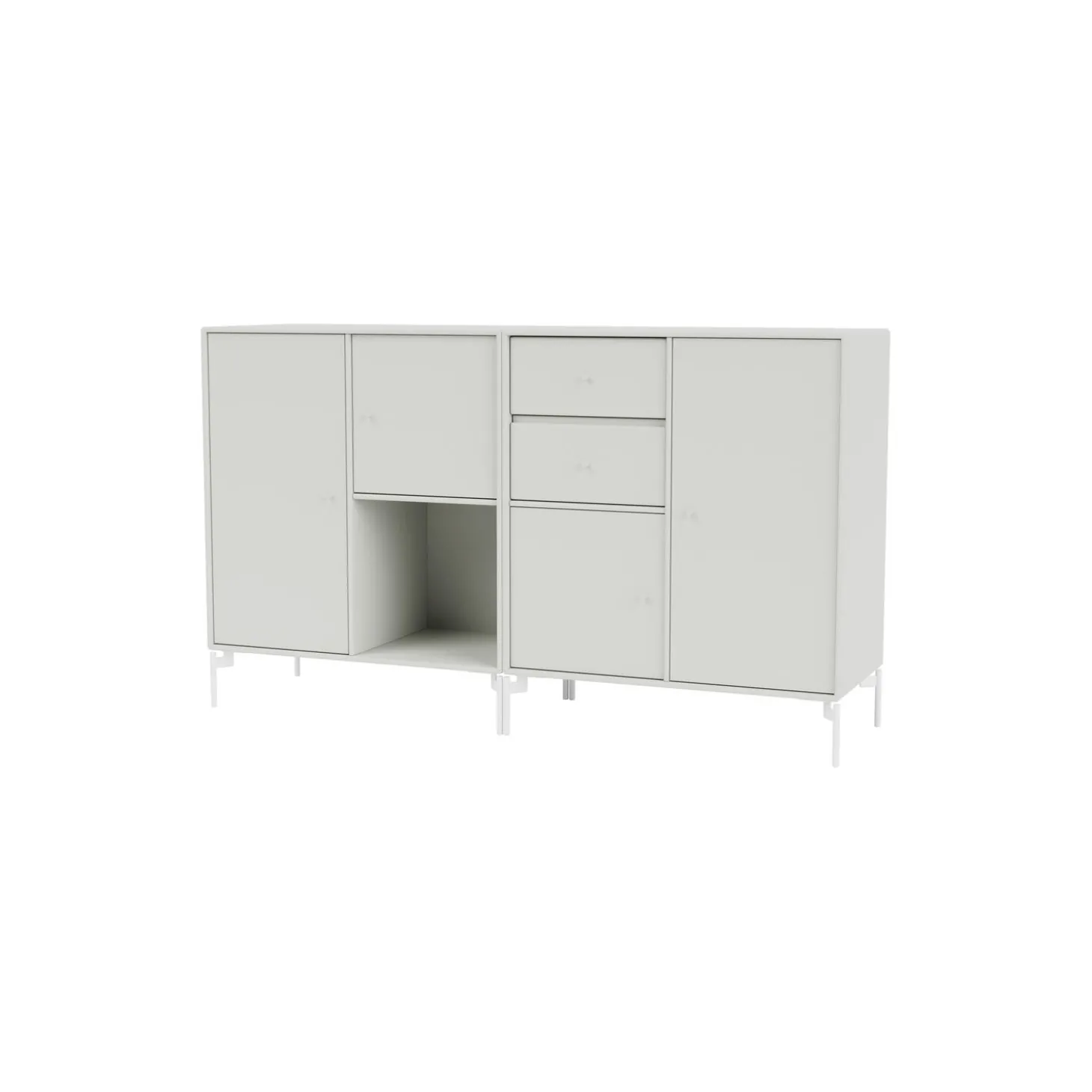 COUPLE bred skænk med ben i krom, 09 nordic