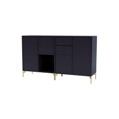 COUPLE bred skænk med ben i messing, 147 shadow