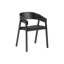 Cover Armchair, refine leather black/black