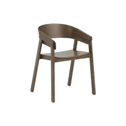 Cover Armchair, stained dark brown