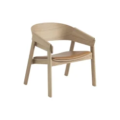 Cover Lounge Chair, refine leather cognac/oak