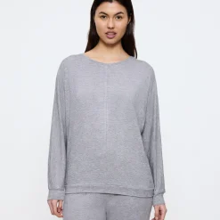Cozy Comfort Top X, medium grey melange