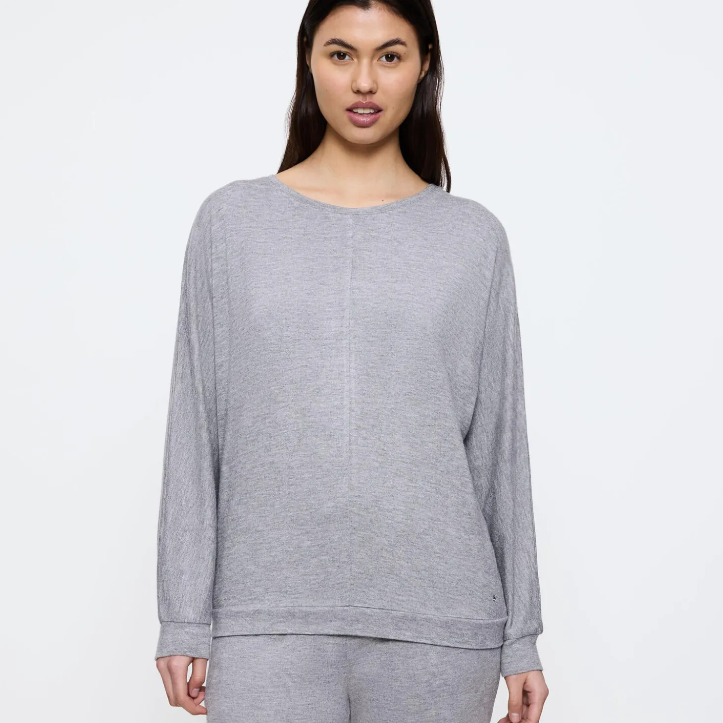 Cozy Comfort Top X, medium grey melange