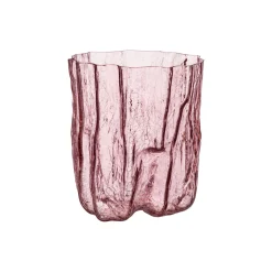 Crackle vase, pink