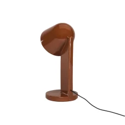 Céramique Down bordlampe, rust red