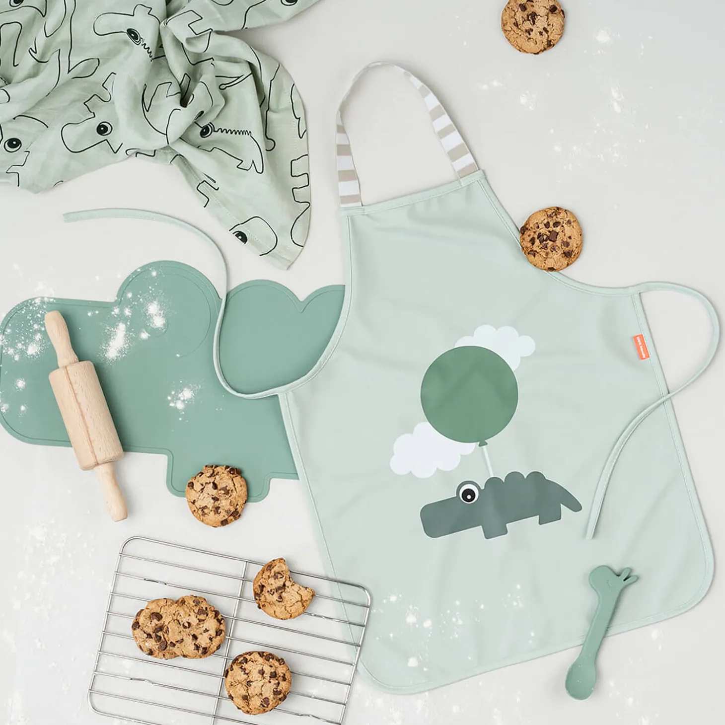 Croco silikone dækkeserviet , green