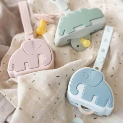 Croco silikone sutteholder, green