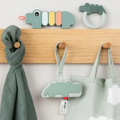 Croco silikone sutteholder, green