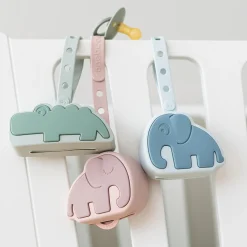 Croco silikone sutteholder, green