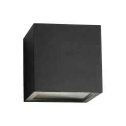CUBE Down væglampe, sort