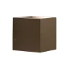 CUBE Up/Down væglampe, rust
