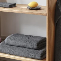 DAMASK TERRY håndklæde, slate