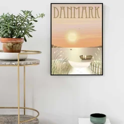 DANMARK klitterne plakat