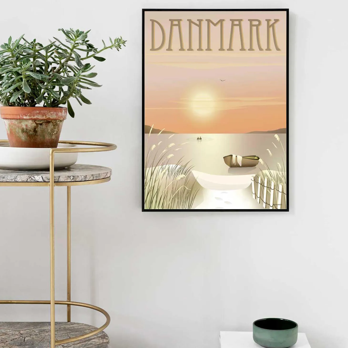 DANMARK klitterne plakat